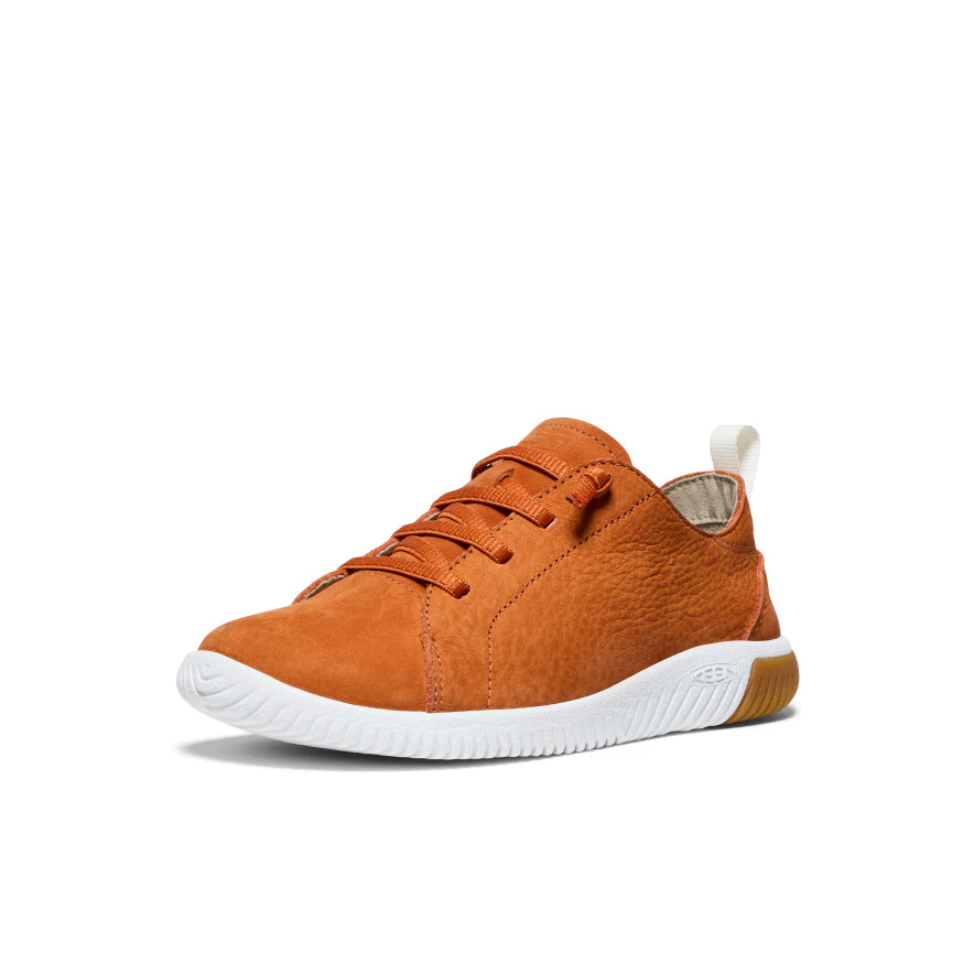Big Kids' KNX Leather Sneaker  |  Gold Flame/Star White