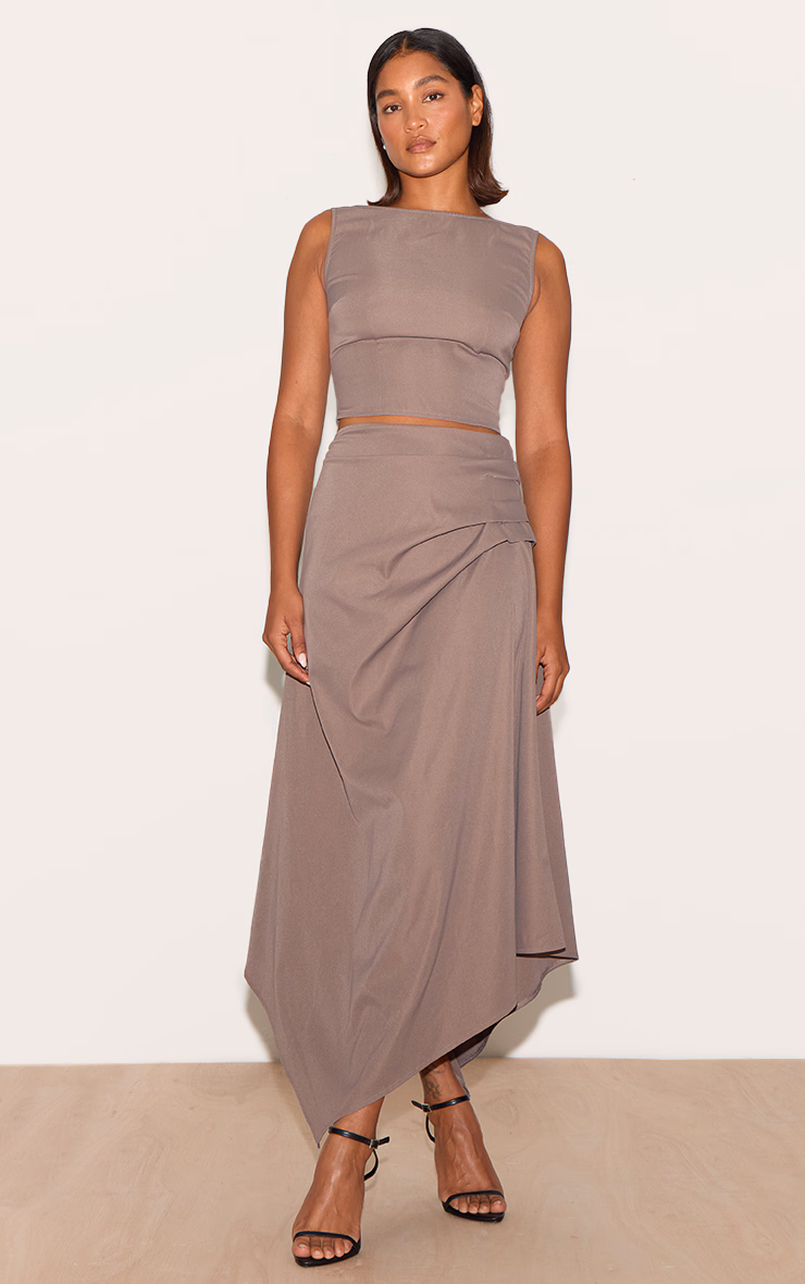 Mushroom Scoop Back Crop Top