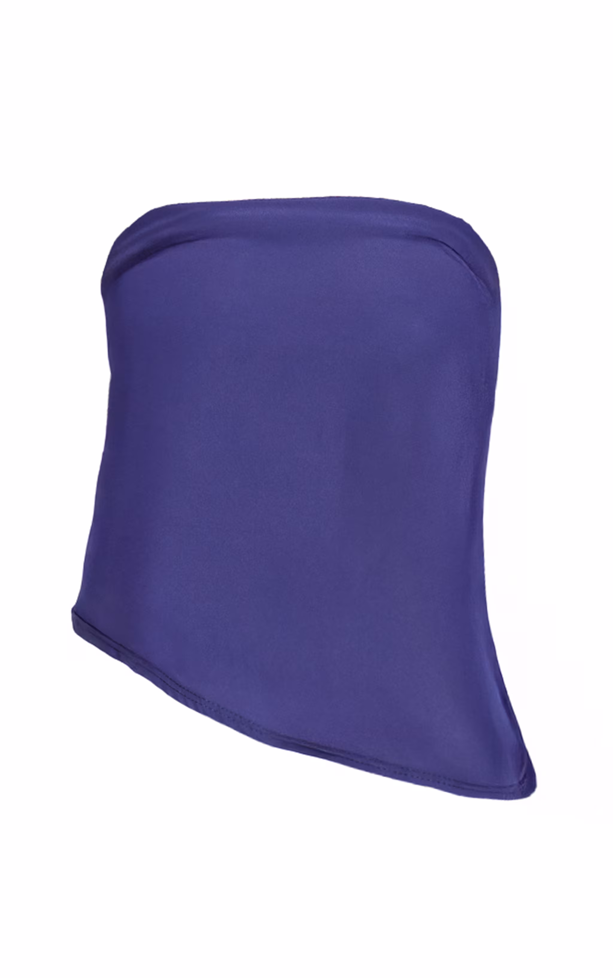 Navy Bandeau Chiffon Top