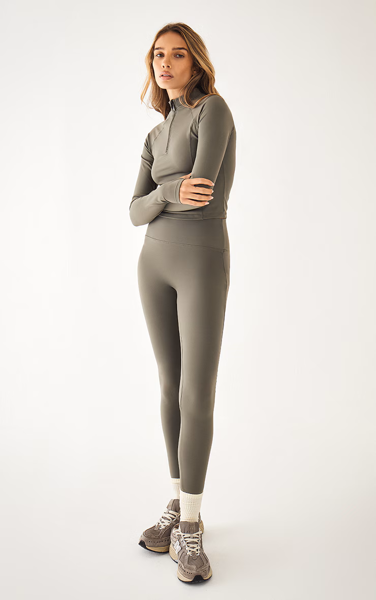 Olive Ultimate Sculpt High Waist Gym Leggings