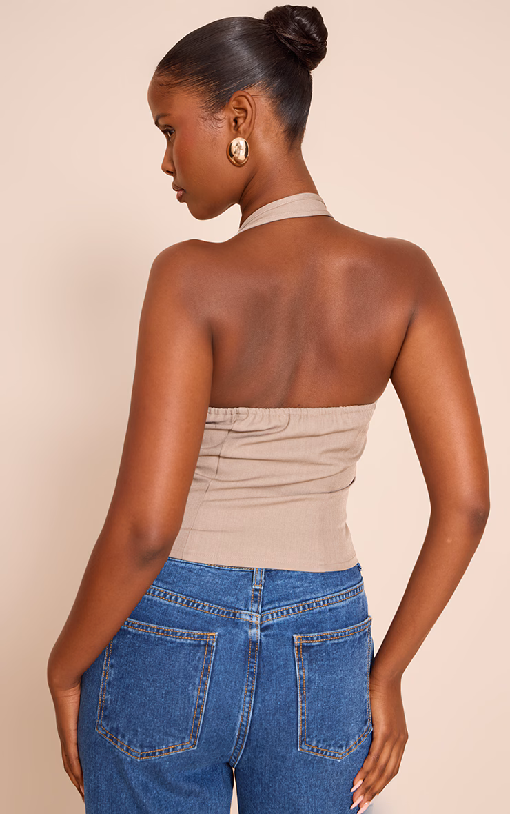 Mushroom Boned Dip Hem Corset