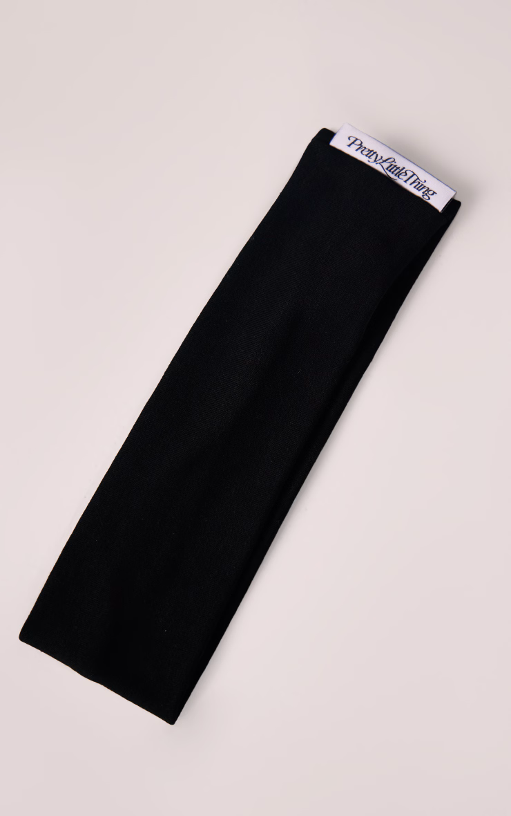 Black Jersey Headband