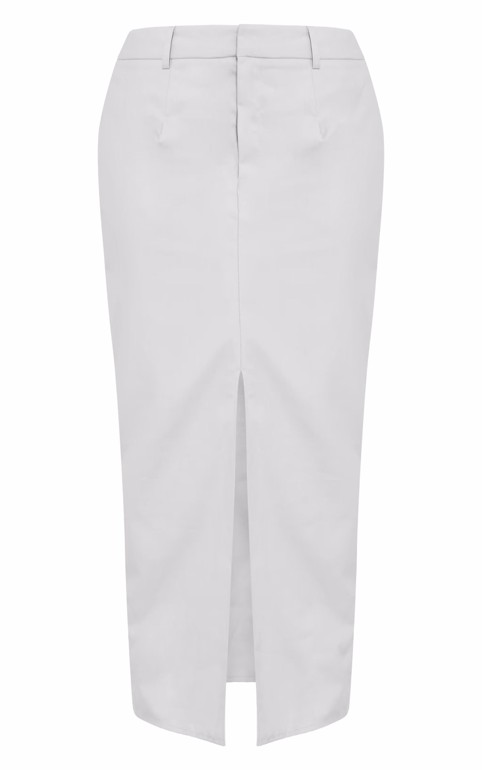 Shape Ash Grey Tailored Split Front Maxi Skirt