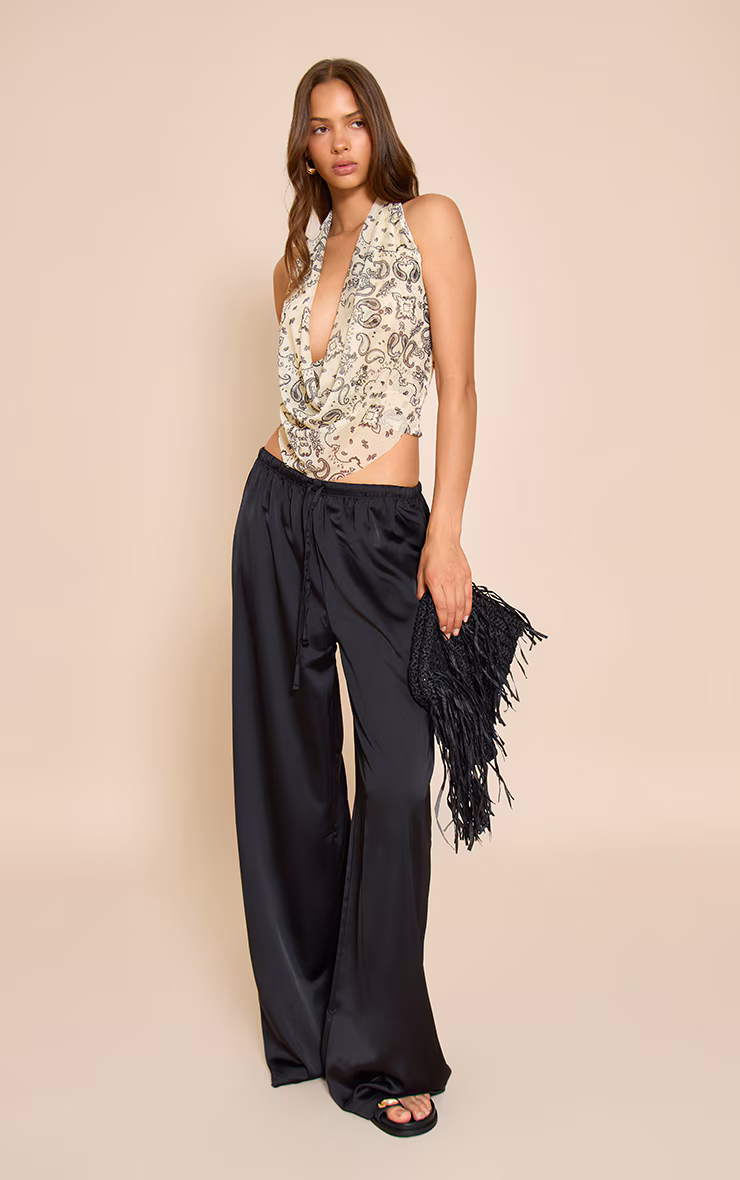 Stone Bandana Printed Halter Neck Top