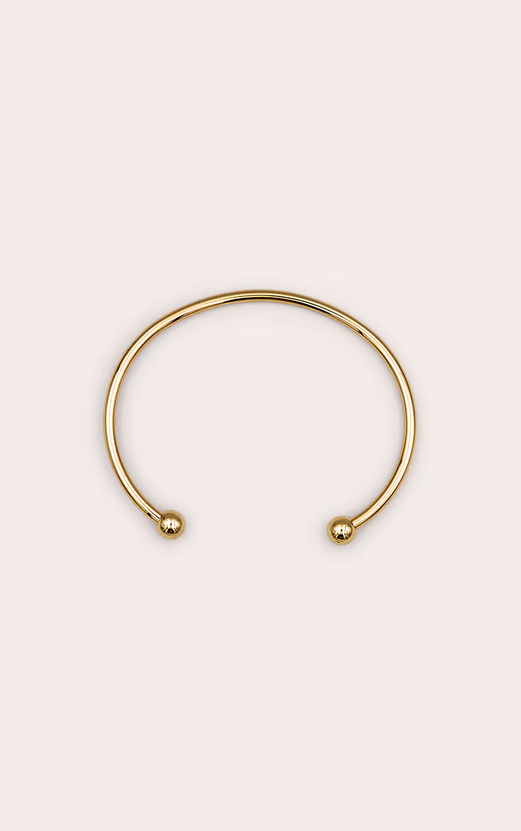 Real Gold Plated Simple Thin Bangle