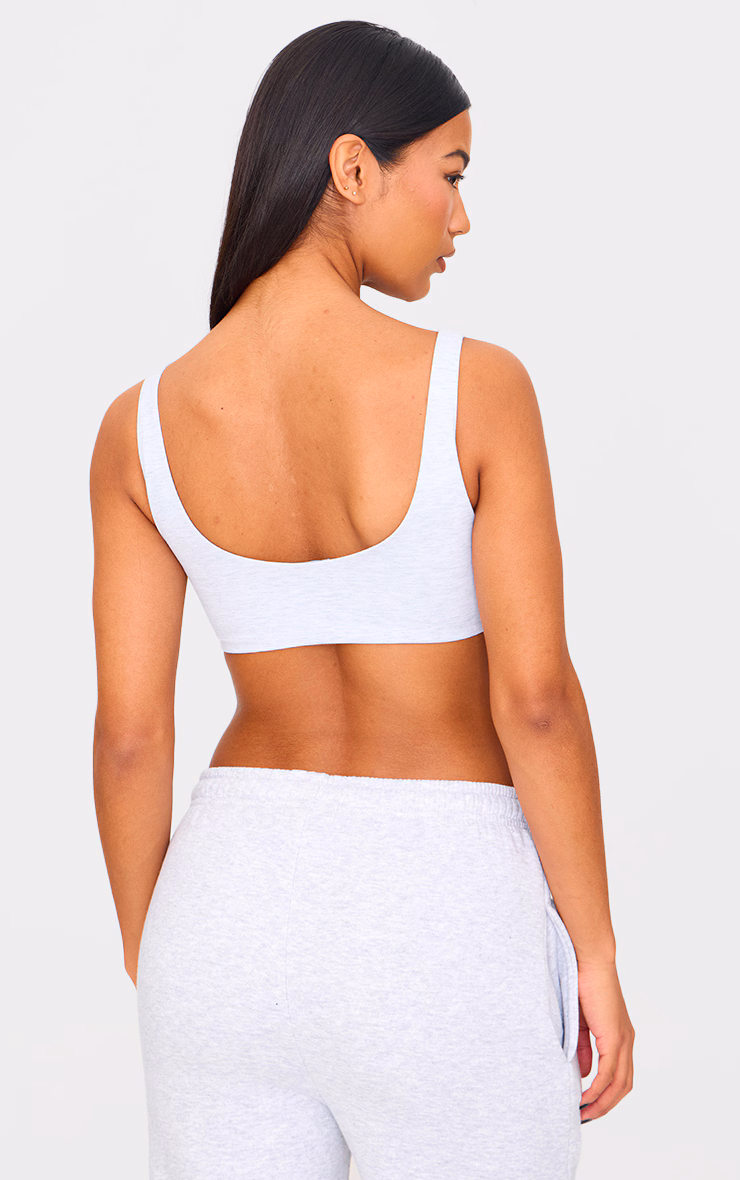 Ash Grey Sculpt Double Layer Padded Sports Bra