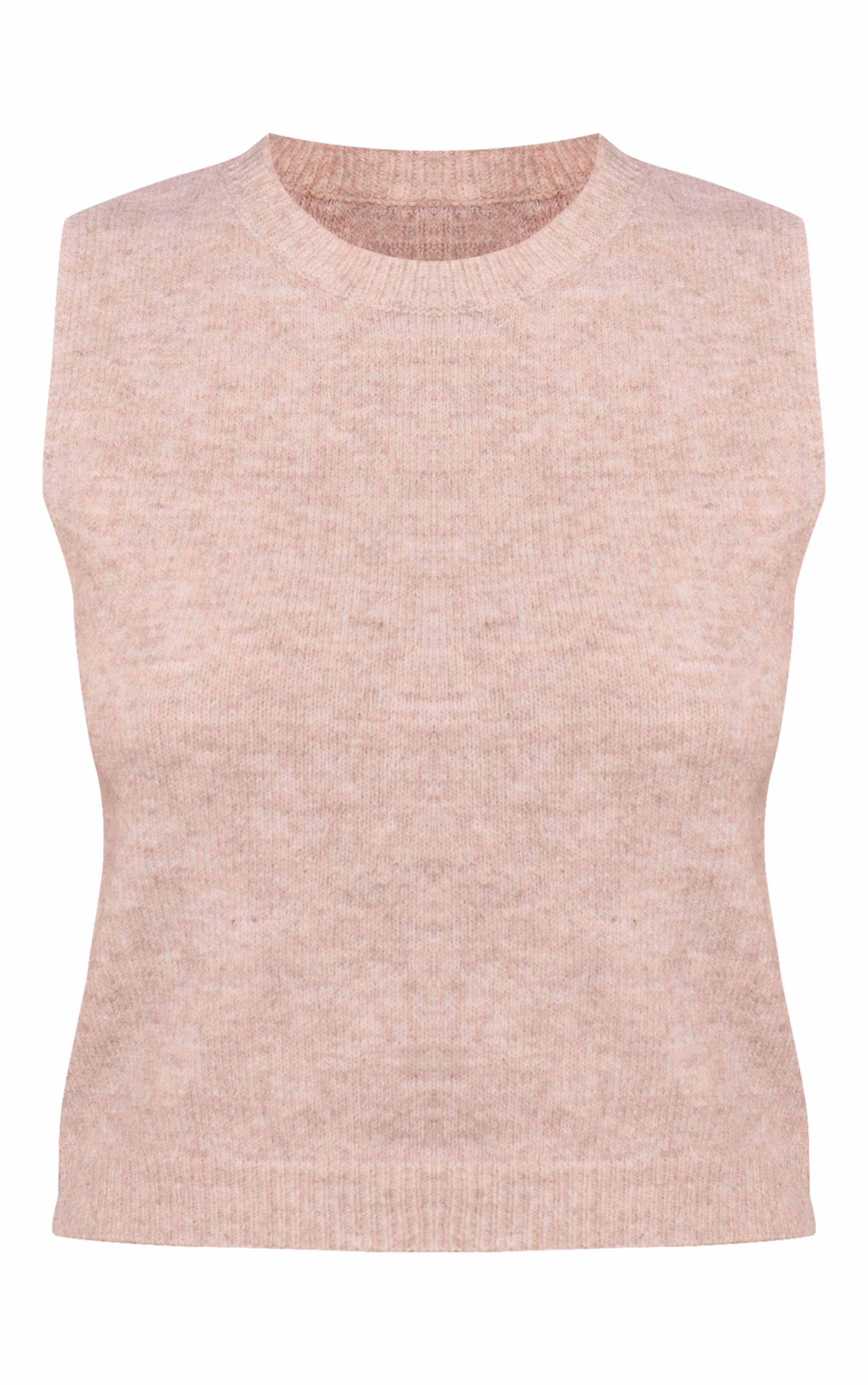 Petite Beige Knitted Vest Top