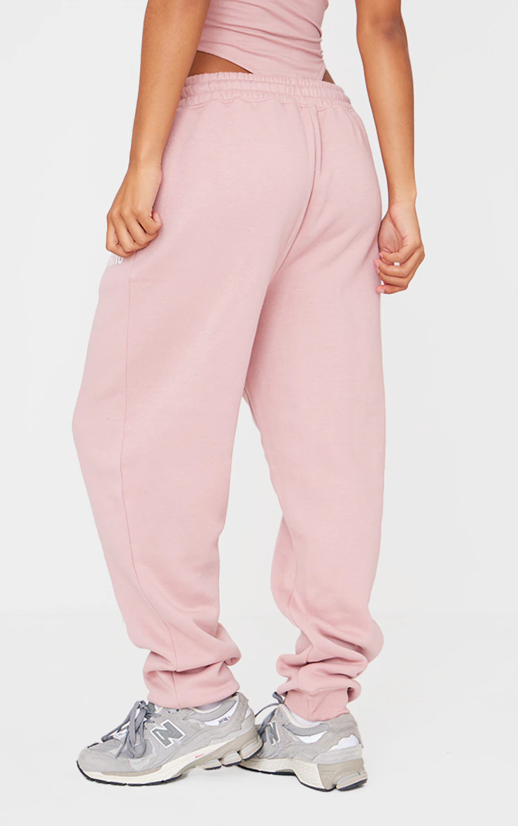 PRETTYLITTLETHING Light Pink High Waist Cuffed Sweatpants