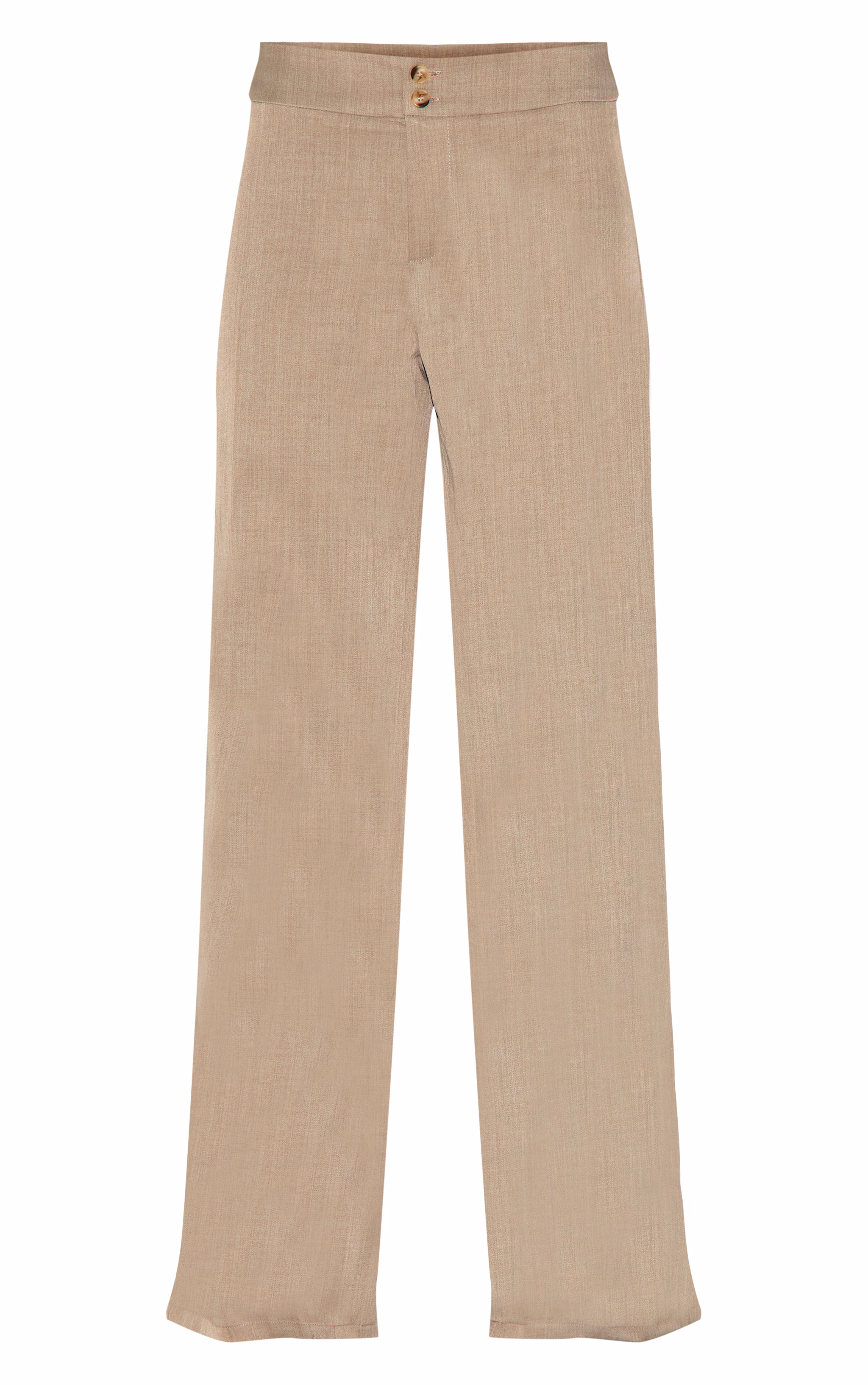 Mocha Brown Premium Tailored Woven Wide Leg Pants