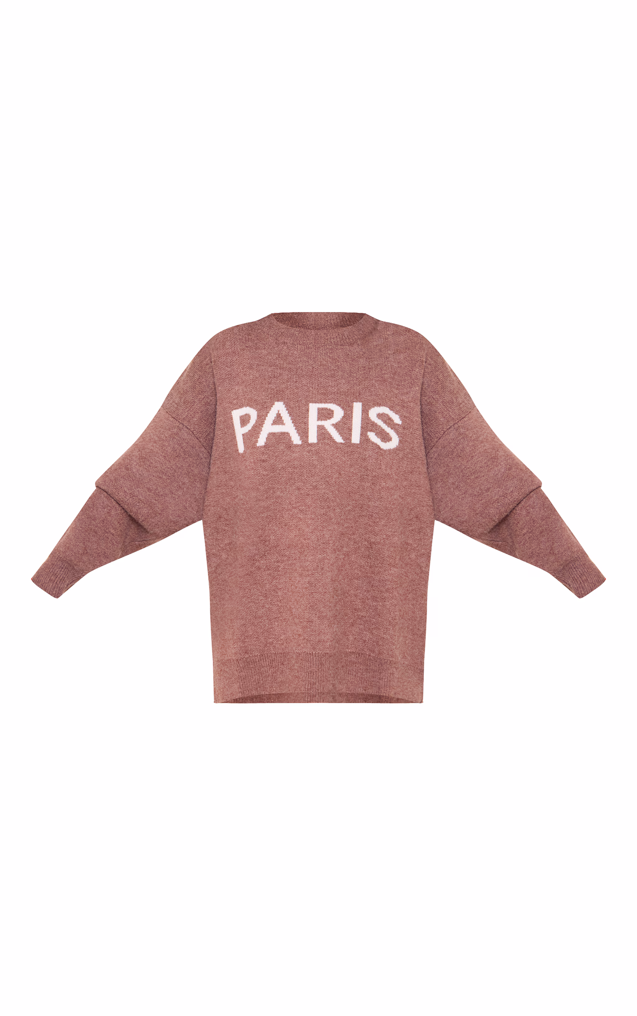 Mocha Paris Jacquard Knitted Sweater