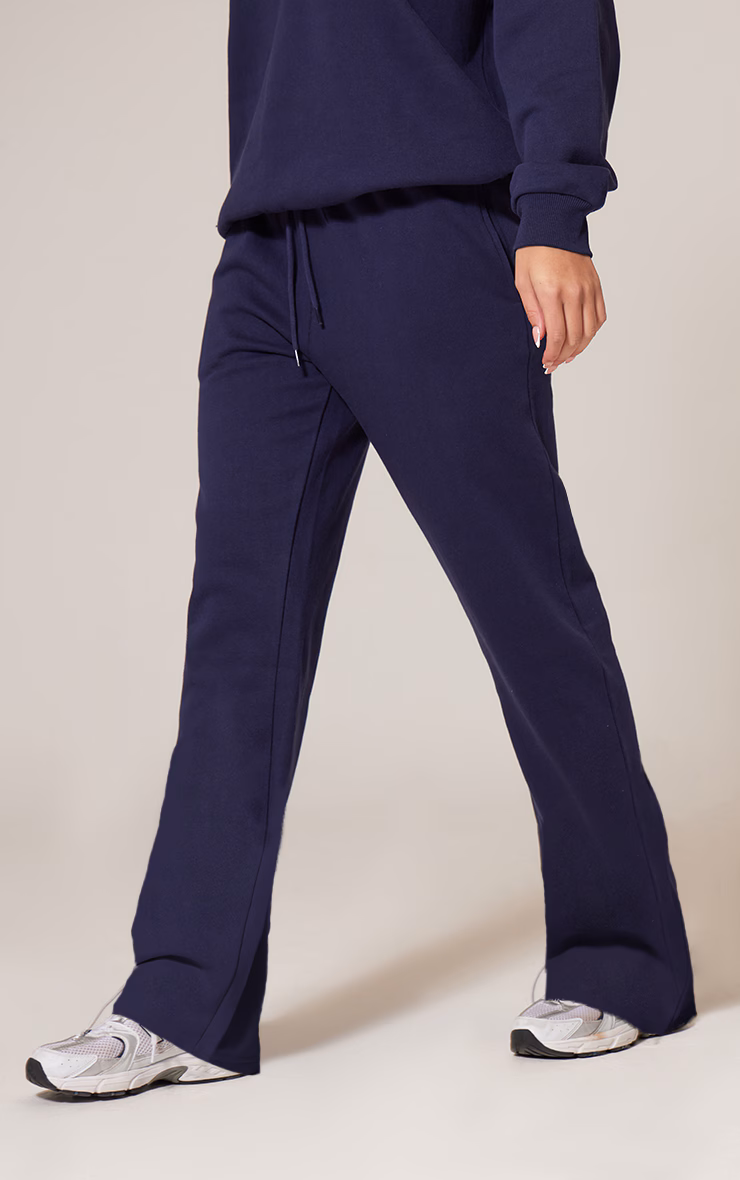 Navy Premium Wide Leg Sweat Sweatpants