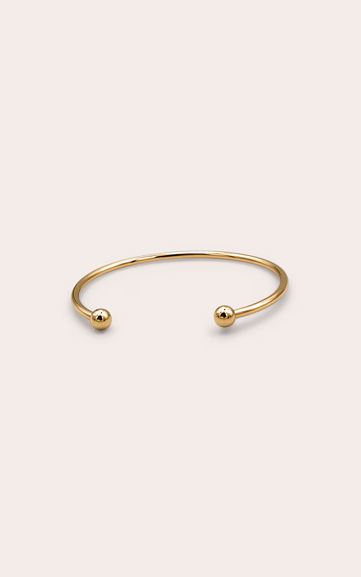 Real Gold Plated Simple Thin Bangle