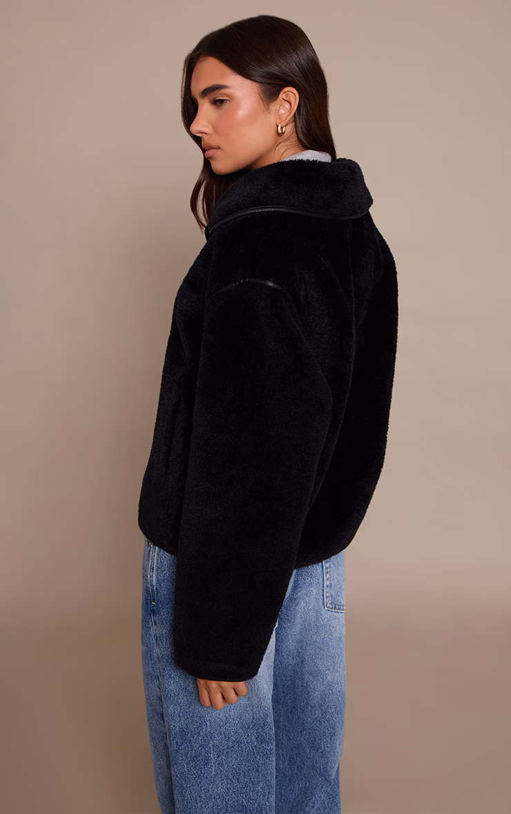 Black Borg Cropped Coat