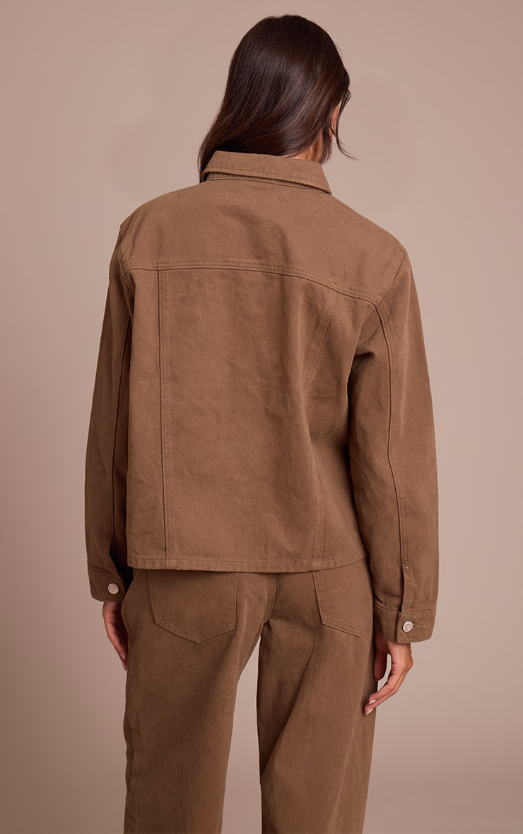 Olive Oversized Denim Shirt