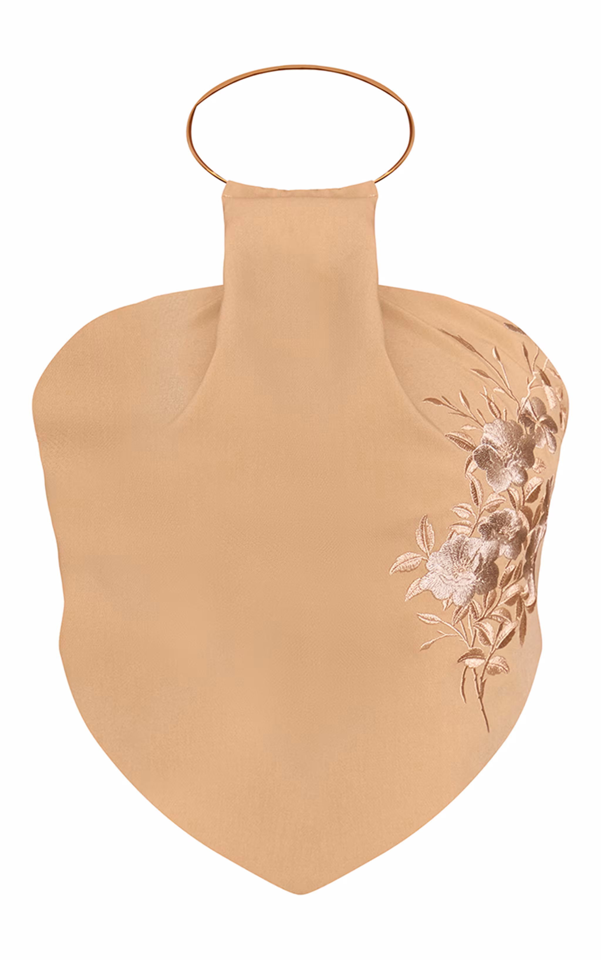 PLT Label Plus Stone Woven Embroidered Pleat Detail Gold Trim Top