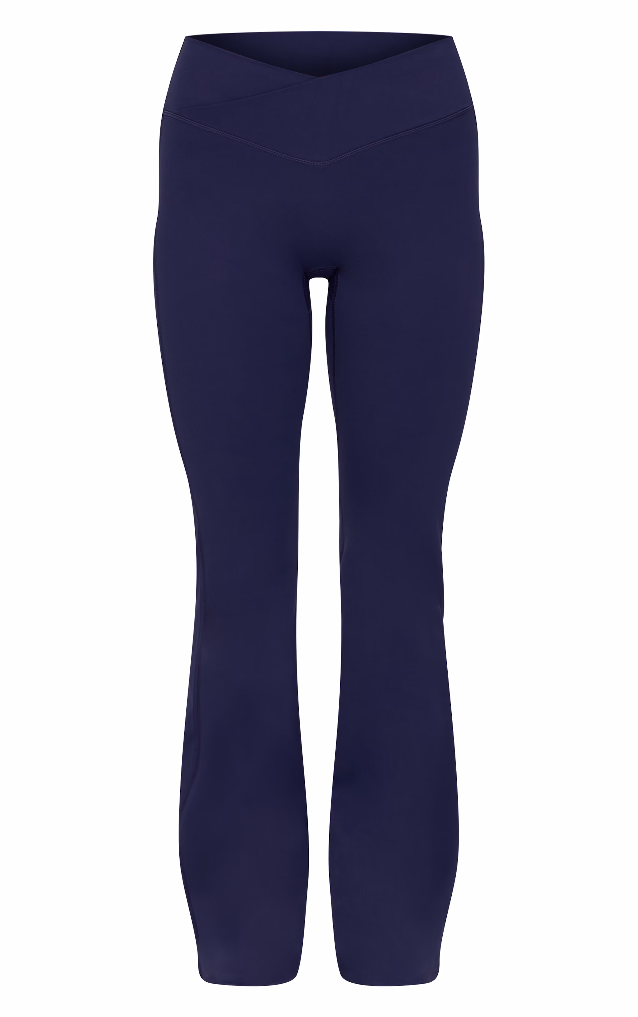 Navy Sculpt Wrap Waist Yoga Pants