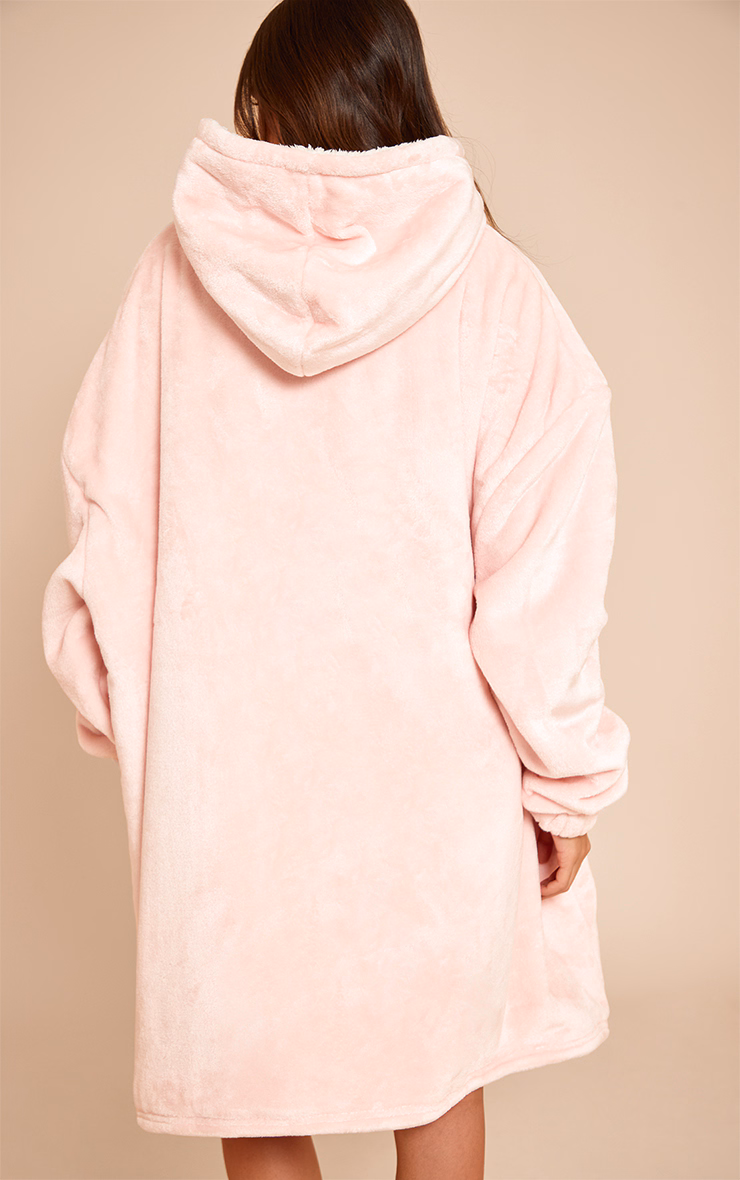 Pink Fleece Lined Hooded Oodie