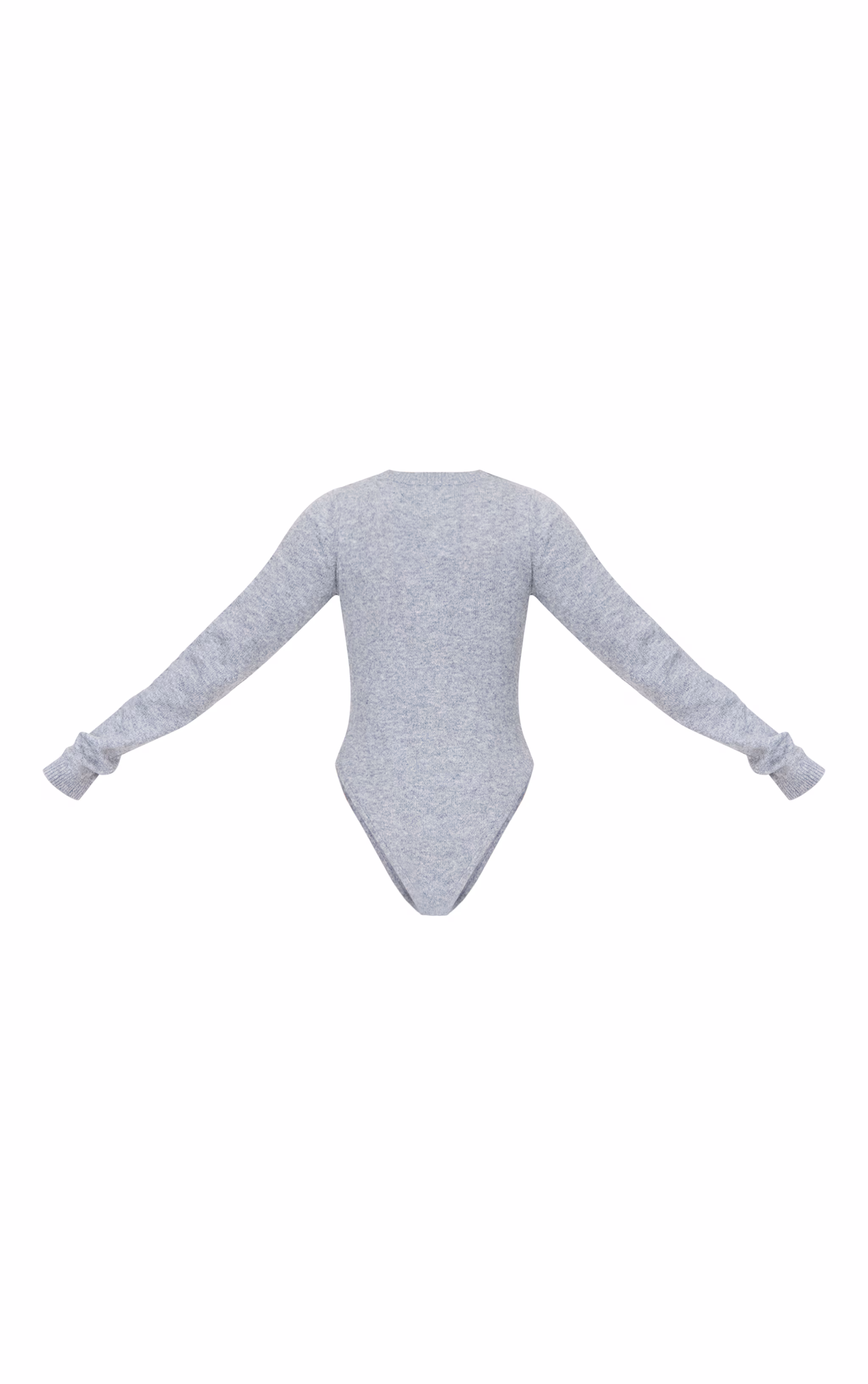 Tall Ash Grey Soft Knit Button Up Bodysuit