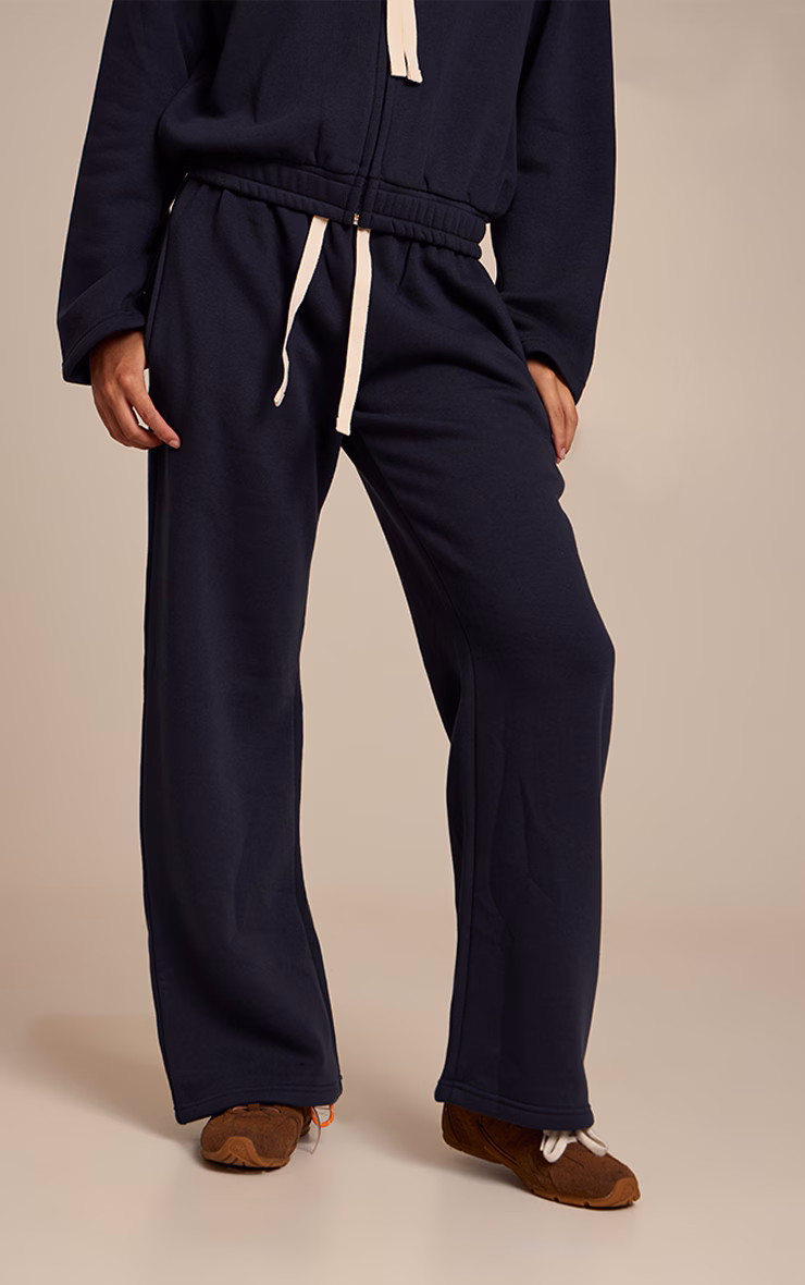 Navy Contrast Drawcord Sweatpants