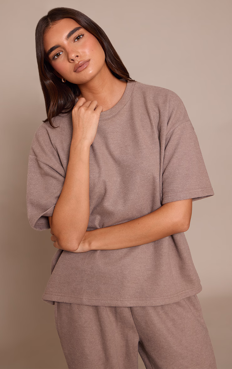 Mushroom Soft Touch Boxy T-shirt