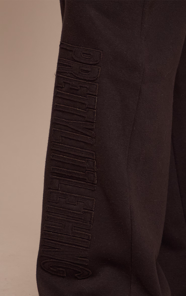 PRETTYLITTLETHING Shape Black Hoodie