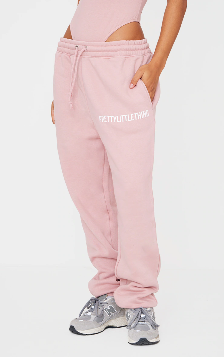PRETTYLITTLETHING Light Pink High Waist Cuffed Sweatpants