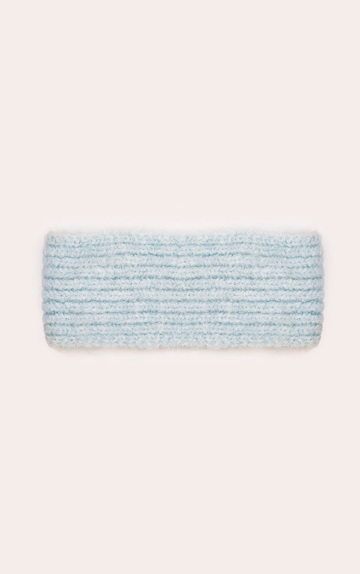 Powder Blue Brushed Knit Headband