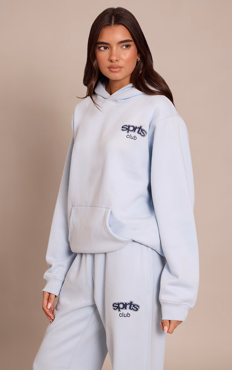 Light Blue PLT Sports Club Pullover Hoodie
