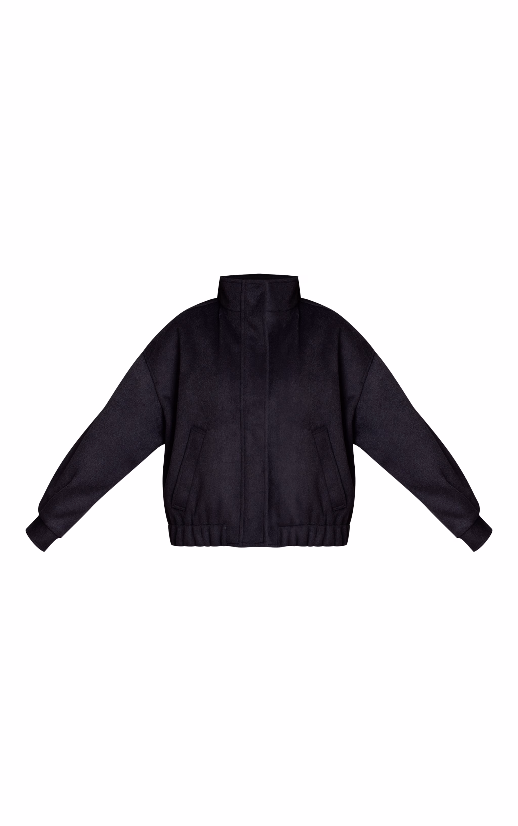 Navy Funnel Neck Bomber Jacket