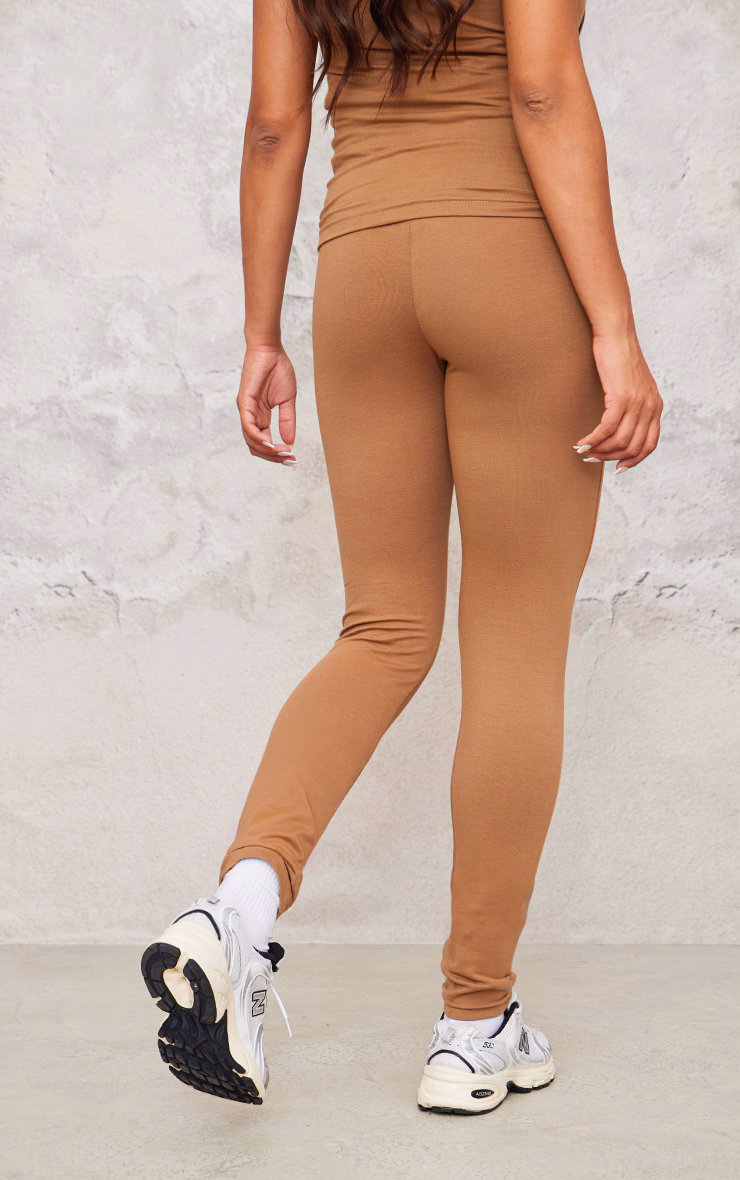 Maternity Brown Over The Bump Leggings