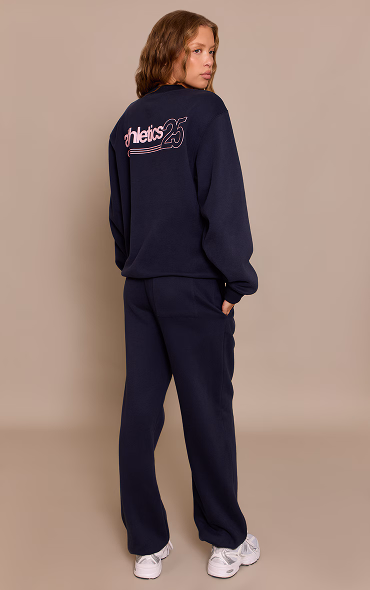 Navy Athletics 25 Cotton Fleece Oversized Crew Sweatshirt