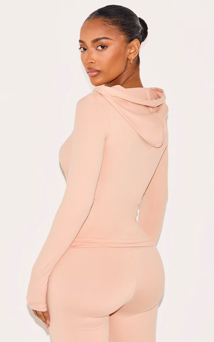 Shape Blush Sculpted Zip Through Hoodie