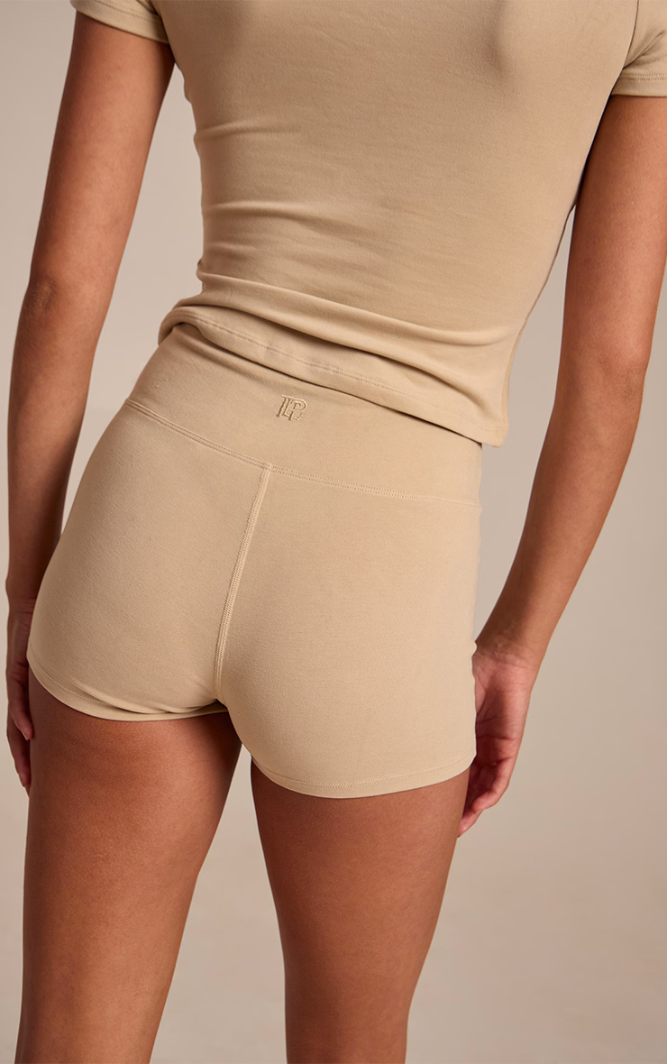 Beige Soft Cotton Hot Pant