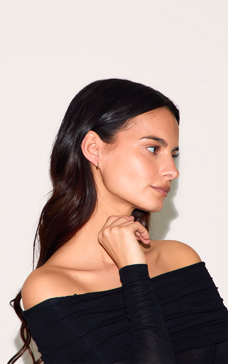 Real Gold Plated Mini Hoop Earrings