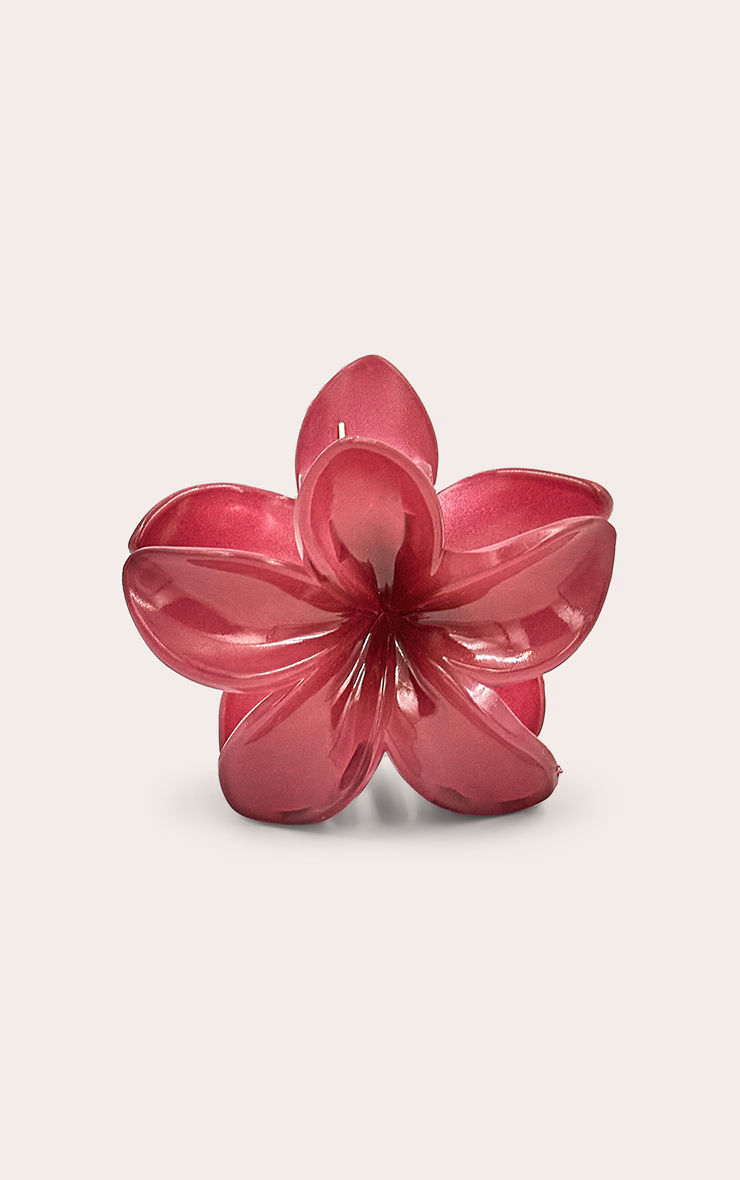 Magenta Hibiscus Flower Hair Clip