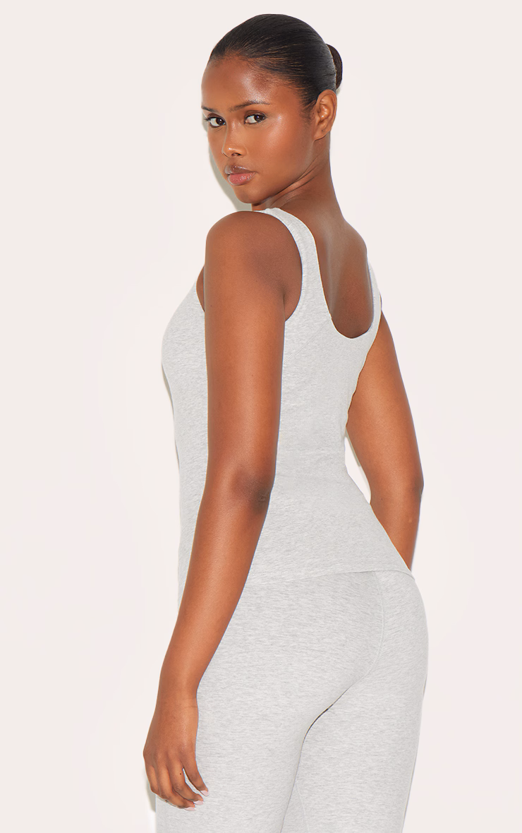 Ash Grey Ultimate Sculpt Padded Longline Sports Bra