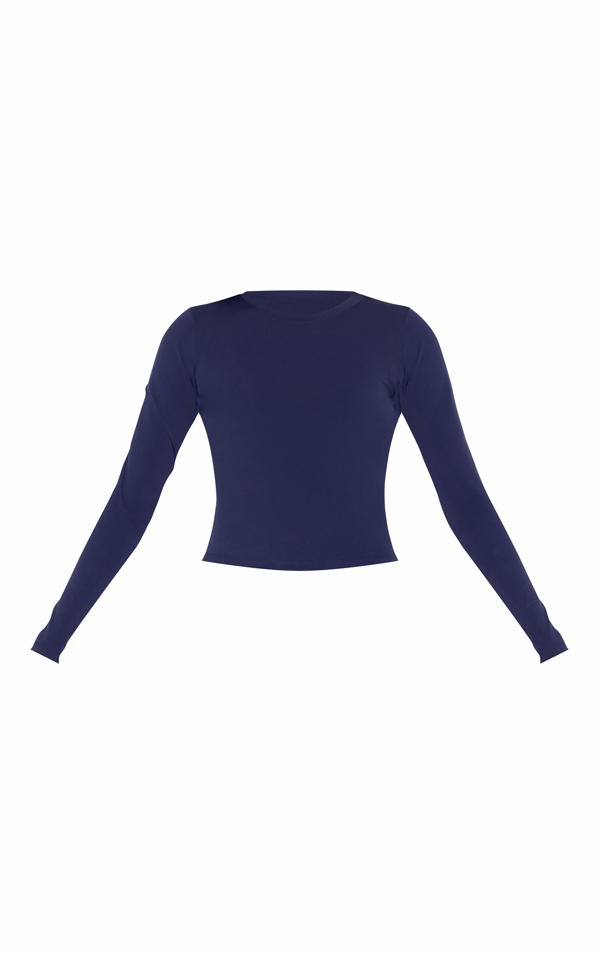 Navy Sculpt Long Sleeve Gym Top