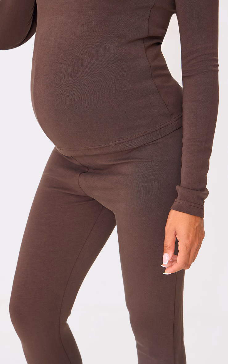 Maternity Chocolate Premium Soft Touch Leggings