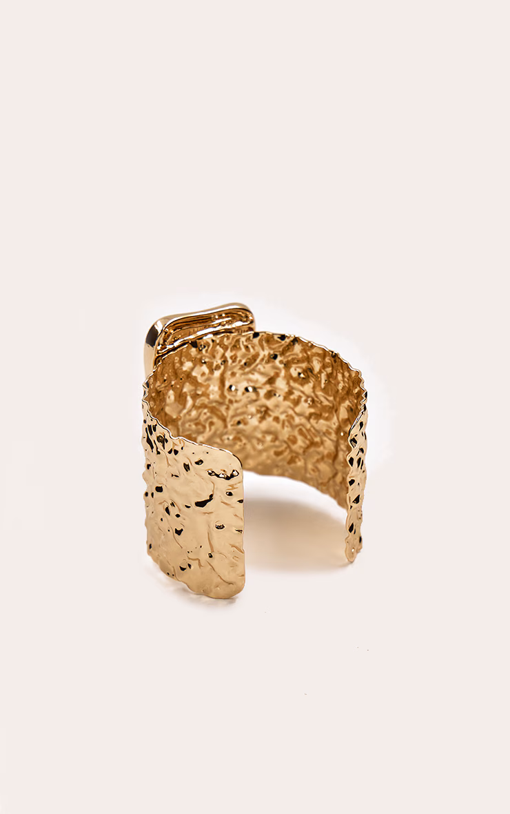 Plum Resin Stone Cuff Bangle