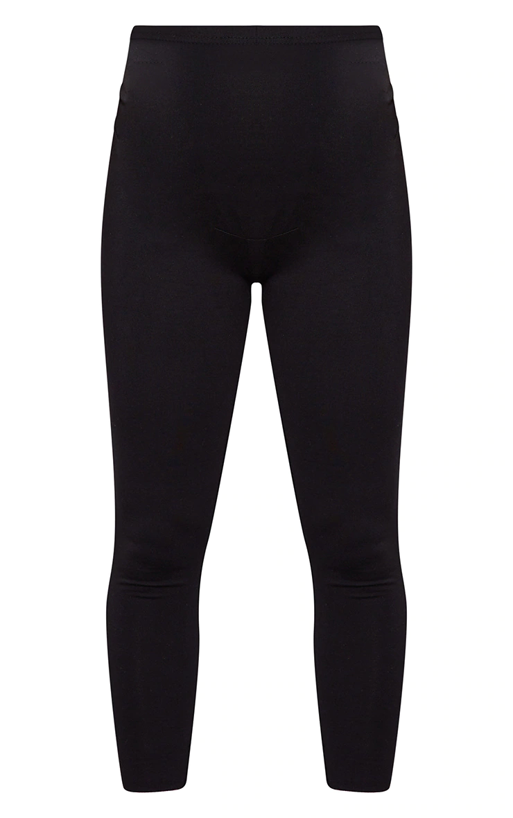 Maternity Basic Black Jersey Leggings