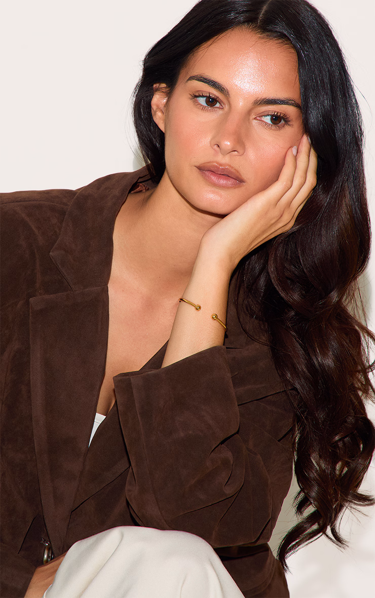 Real Gold Plated Simple Thin Bangle