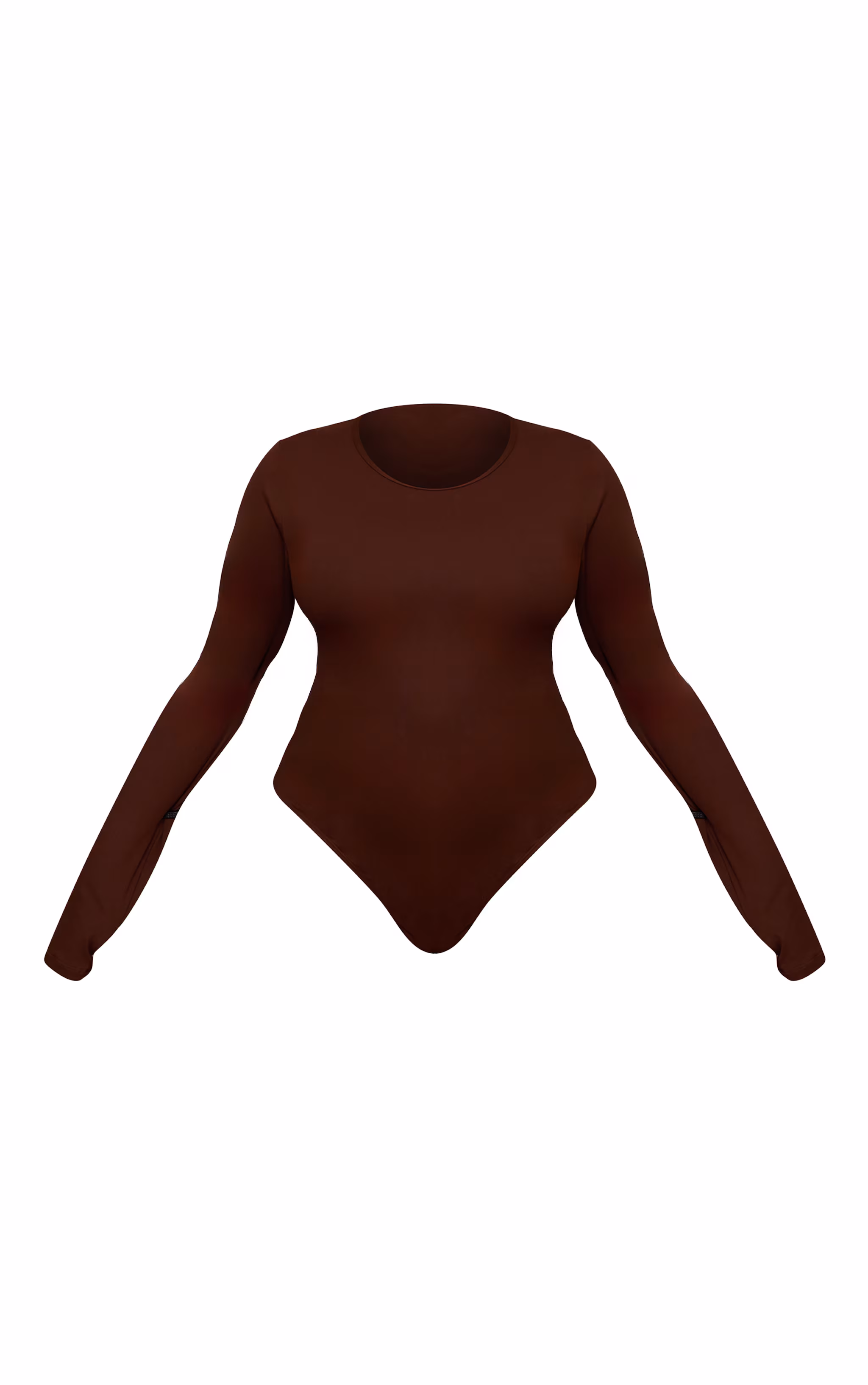 Plus Chocolate Sculpt Long Sleeve Bodysuit