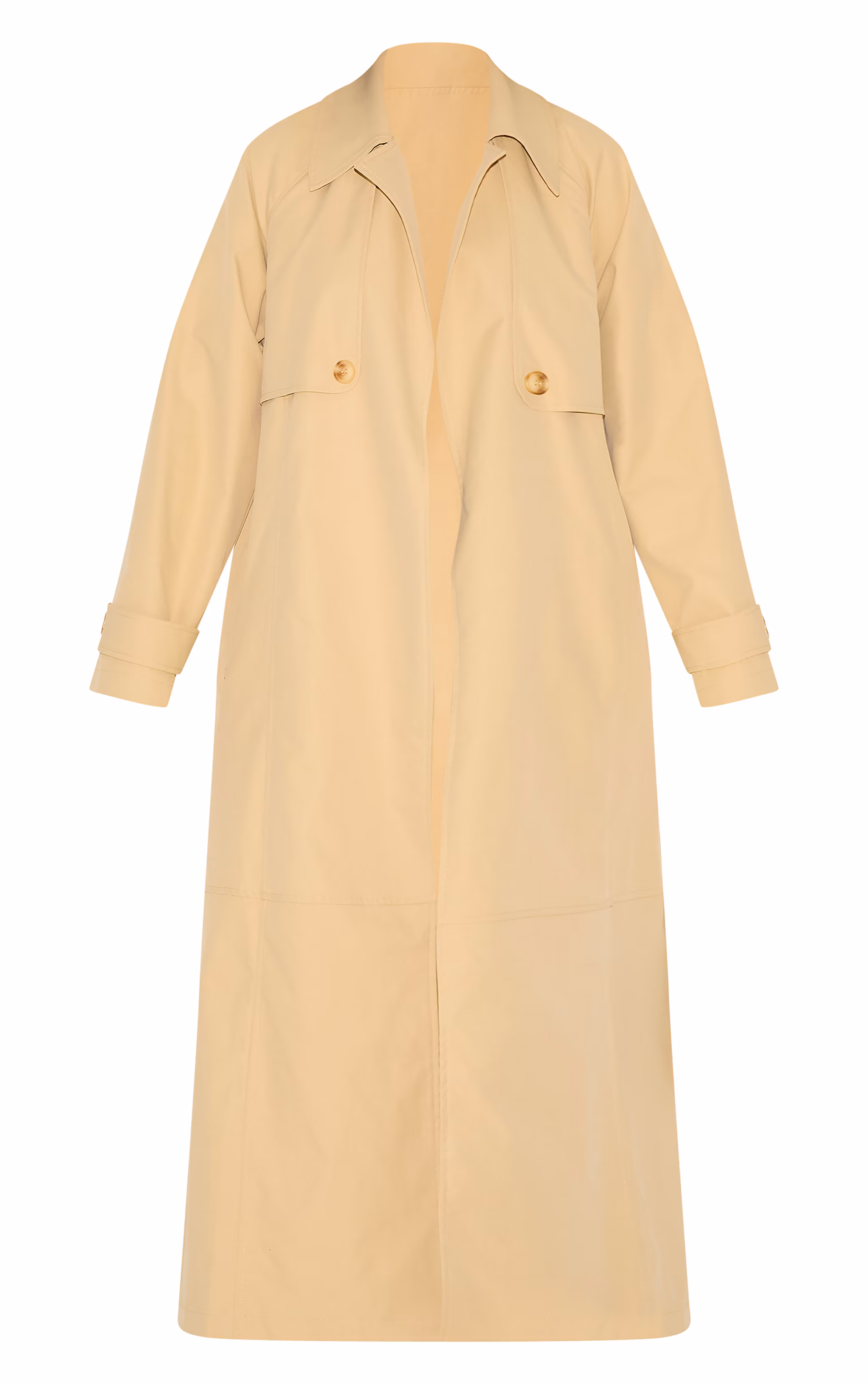 Stone Oversized Storm Flap Detail Trench