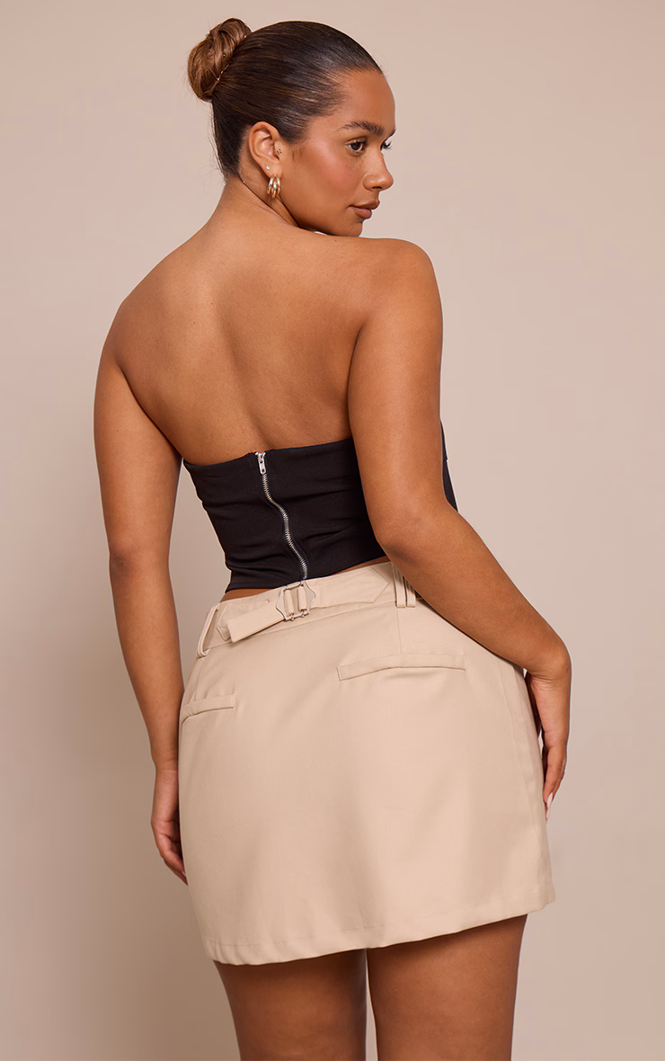 Shape BLACK bandeau Corset Top