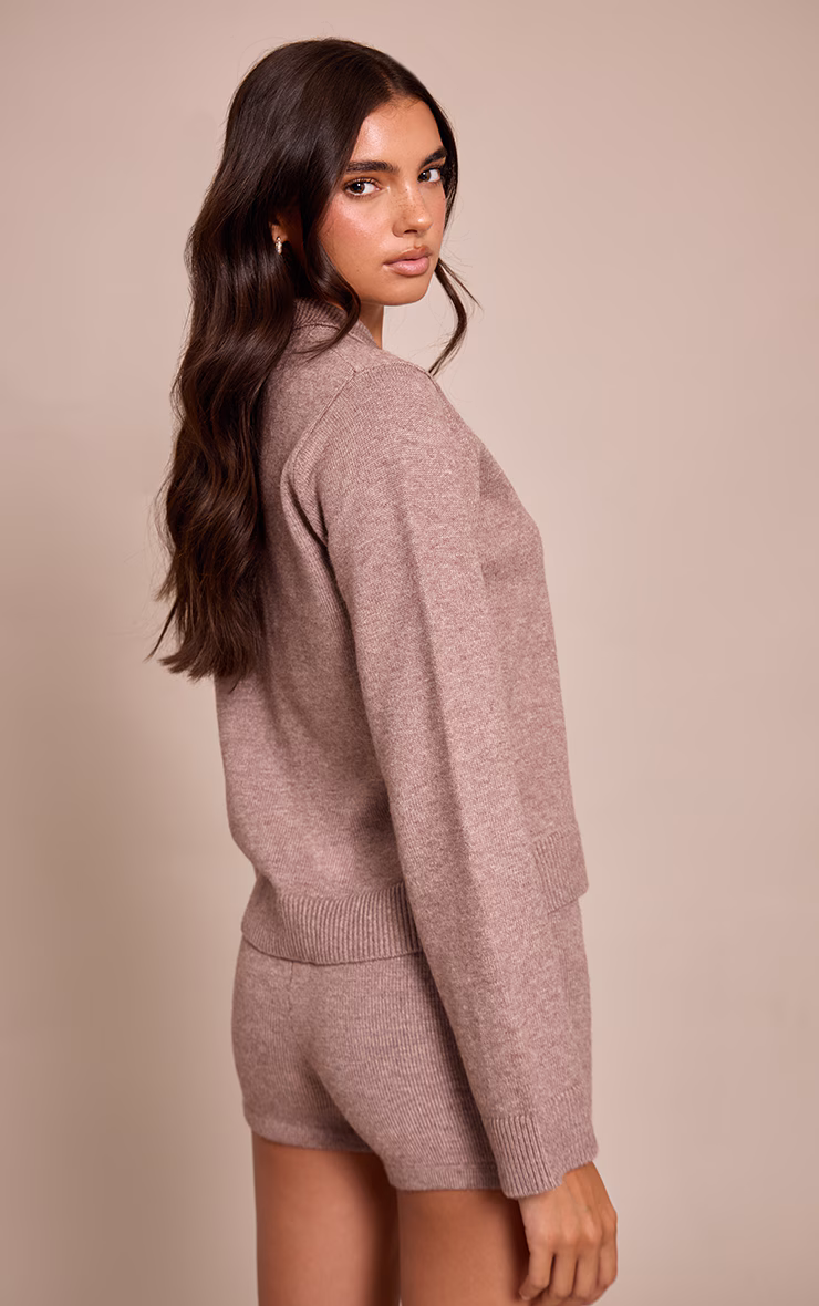 Mocha Knitted Short