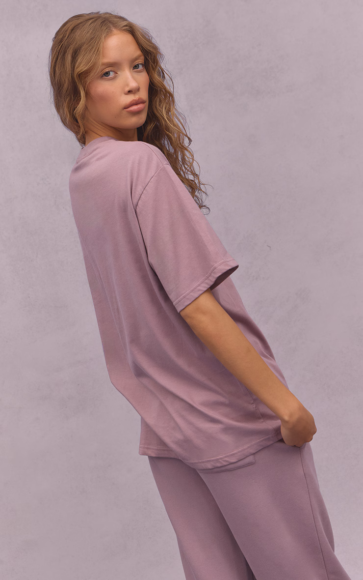 Mauve Athletics Club Oversized T-Shirt