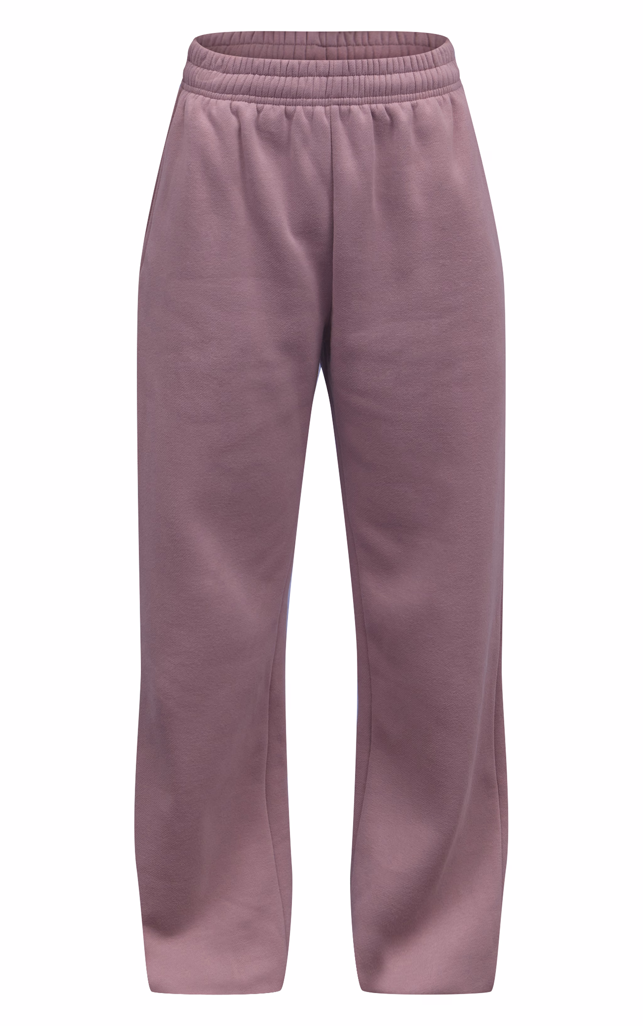 Mauve Cotton Fleece Cuffed Sweat Pants