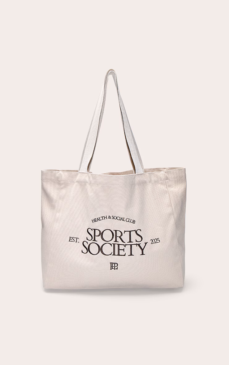 Natural Sports Society Canvas Tote Bag