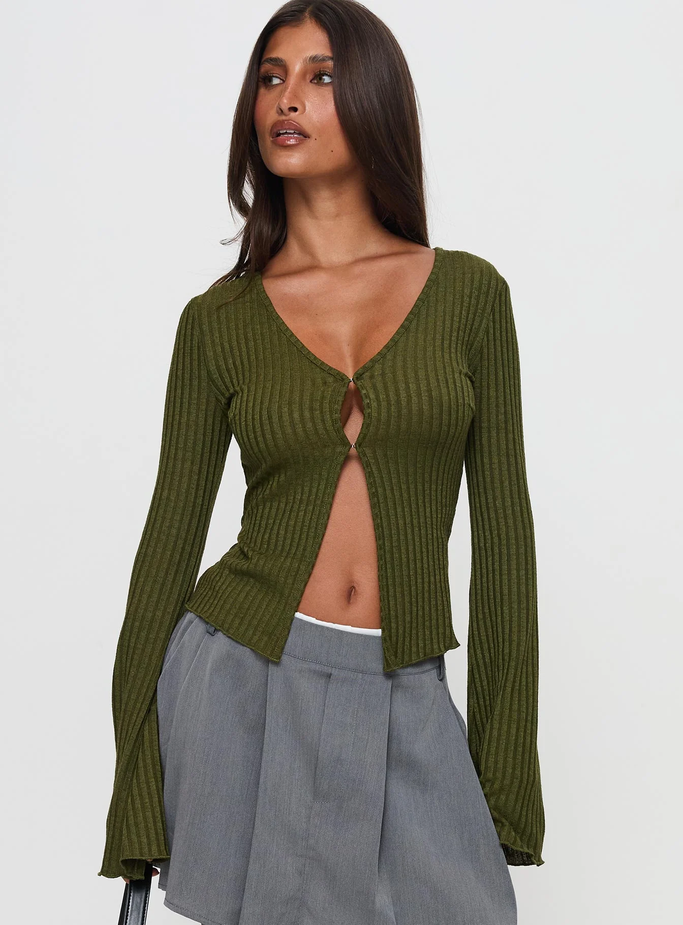 Allona Long Sleeve Top Green