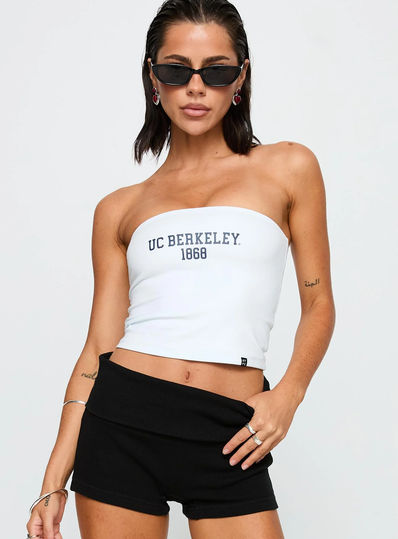 UC Berkeley Tube Top White